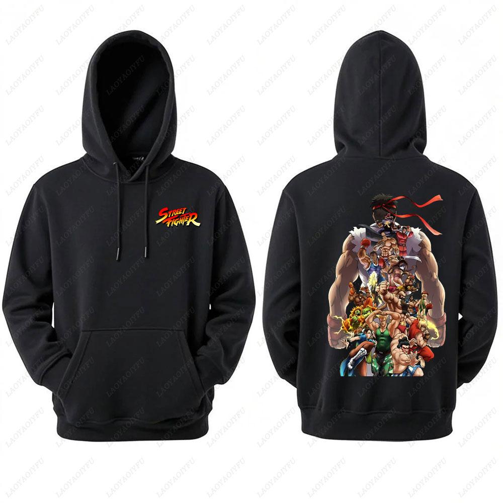 2025 Ryu Street Fighter Essential Hoodie Men's Sweatshirt Crazy Long Sleeve Autumn Loose Hipster Ropa Hombre Clothes Man Hoodie