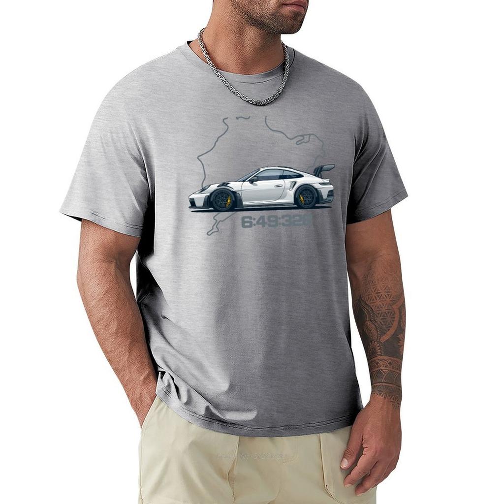 992 GT3 RS Nordschleife Tshirt For A Boy Plus Size Tops Boys Whites Men Clothes Tees Fashion Oversized T Shirt Cotton Tshirt