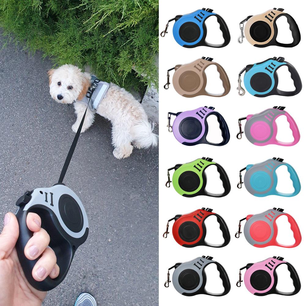 Автоматический выдвижной поводок для собак средних и маленьких пород, кошек, товары для прогулок на свежем воздухе, нейлоновый тяговый трос для щенков, французский бульдог, шнауцер, товары для животных