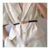 Korean-Inspired Adjustable Thin Belt for Women - Fashionable Chain Buckle Dress & Shirt Accessory