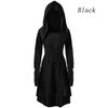 Womens Gothic Punk Cosplay Hooded Cloak Cape Coats Witch Swing Dress Costume