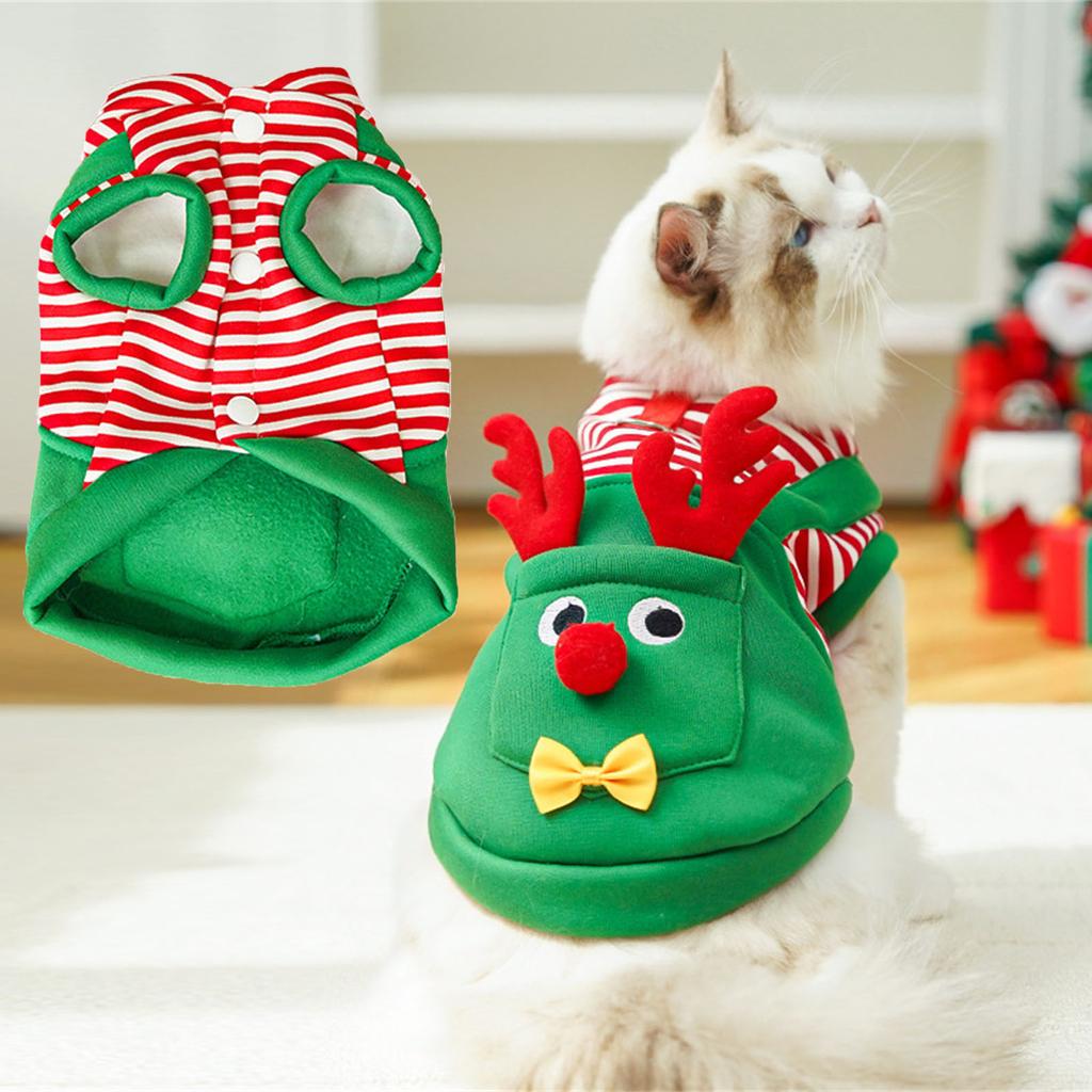 Рождественский свитшот для собаки, Футболки для собак, Свитшот для питомца, Одежда