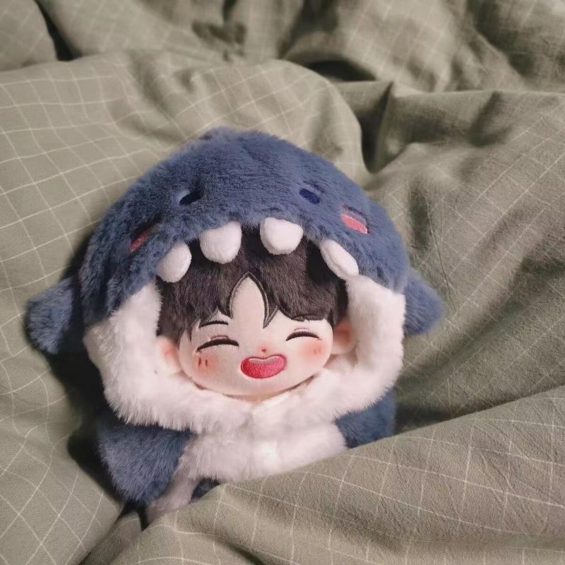 20 см хлопковая кукольная одежда толстовки с капюшоном в виде акулы мультяшное пальто с животными плюшевая кукла мягкая фигурка кукла переодевание игра подарки