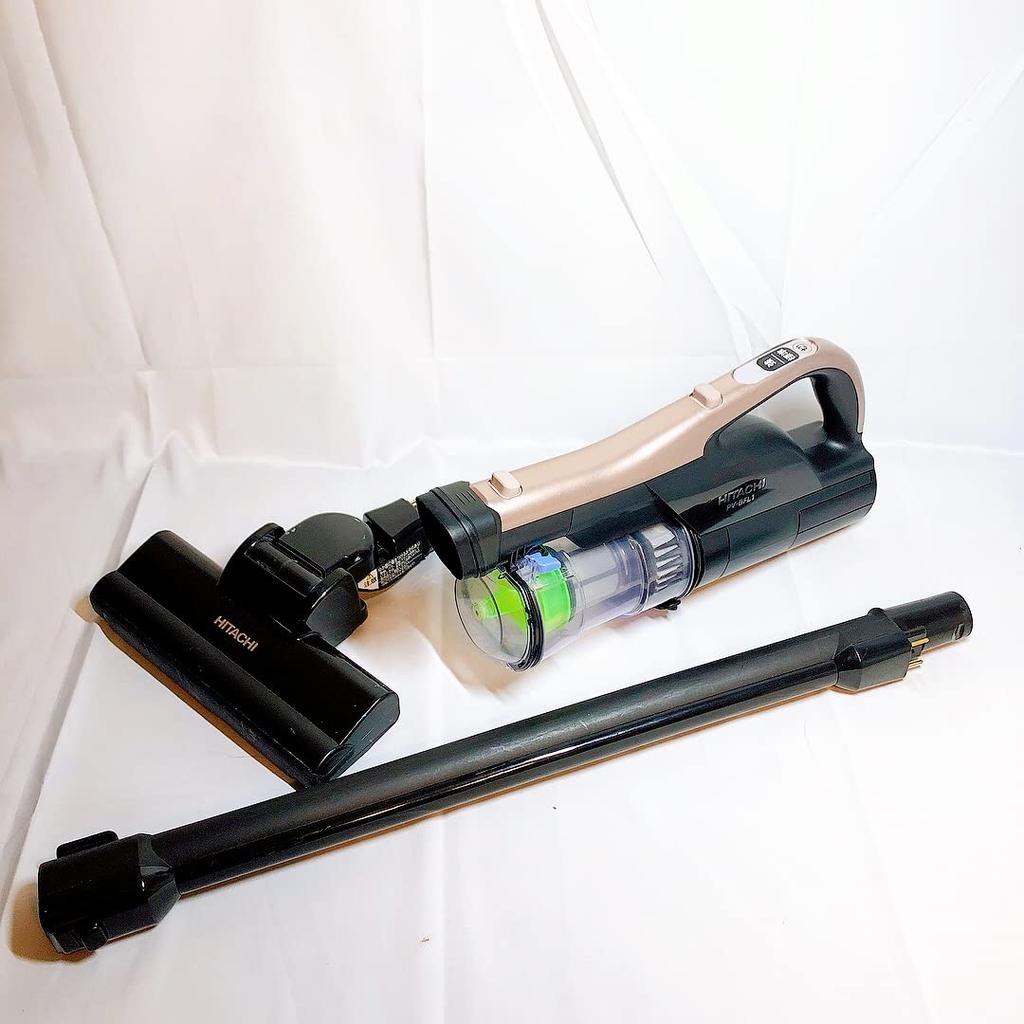 Hitachi Vacuum Cleaner Cordless Stick Cleaner Made In Japan Lightweight Strong Power N Champagne Gold 1.4kg Self-propelled PV-BFL1
