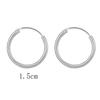 Hip Hop Jewelry Silver Color Hoop Earrings Cartilage Piercing Loop Small Circle Goth Stud Earrings