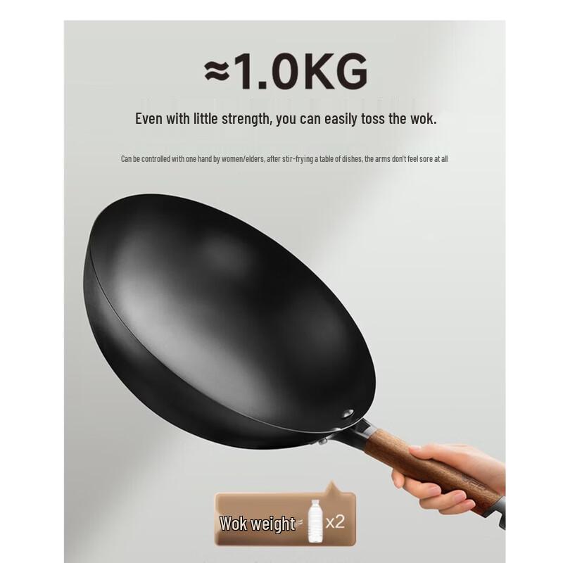 ASD Titanium-Iron Non-Stick Stir-Fry Wok