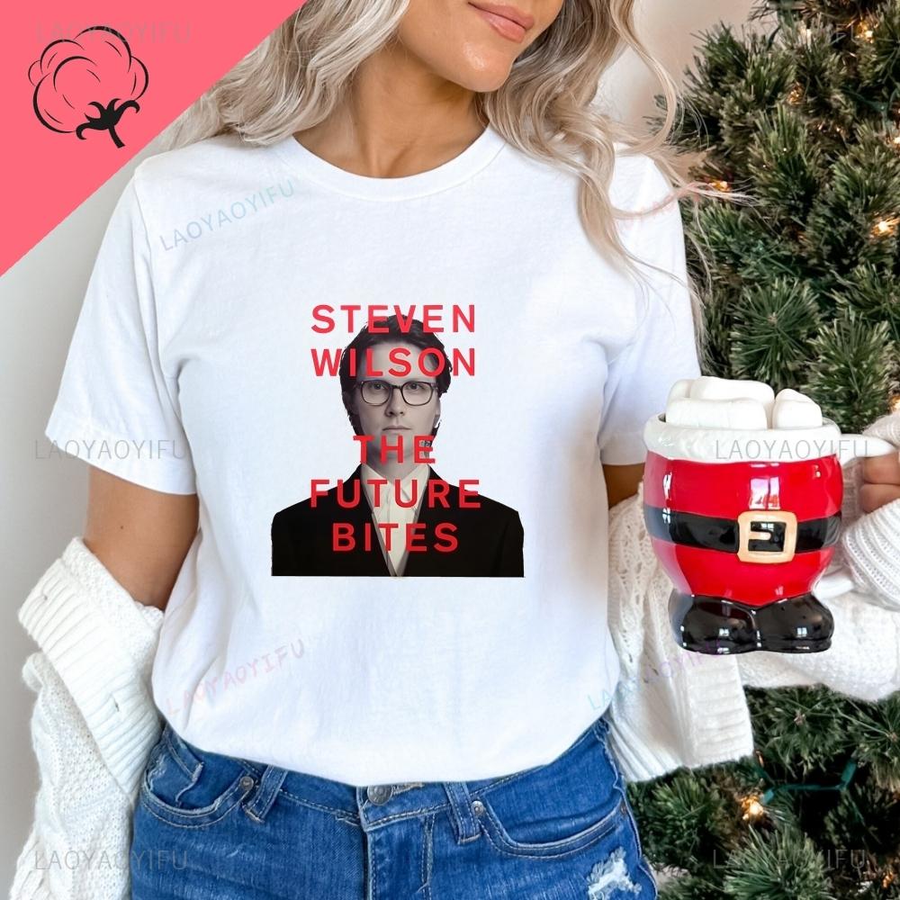 Vintage British Singer Steven Wilson's Trendy Short-sleeved Shirt Suitable for Both Unisex and WoUnisex, Made of Cotton Fabric.
