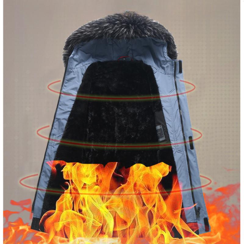 Плюс Размер 12XL 11XL 10XL Толстые Мужская хлопковая ветровка средней длины Куртка Свободная куртка с капюшоном Пальто Принт бандана