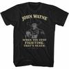 John Wayne That's Death Black Adult T-Shirt
