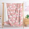 Blanket Flannel Blanket Rainbow Illustration Princess 2D Digital Printing Blanket Blanket