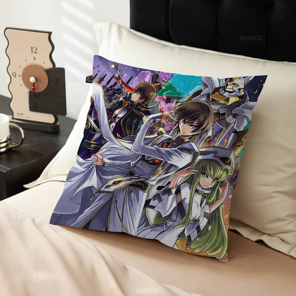 Classic Mecha Anime C-Code G-Geass Personalized Pillow Cover Kids Bedroom Wild Party Decor Pillowcase Kid Birthday Shower Gift