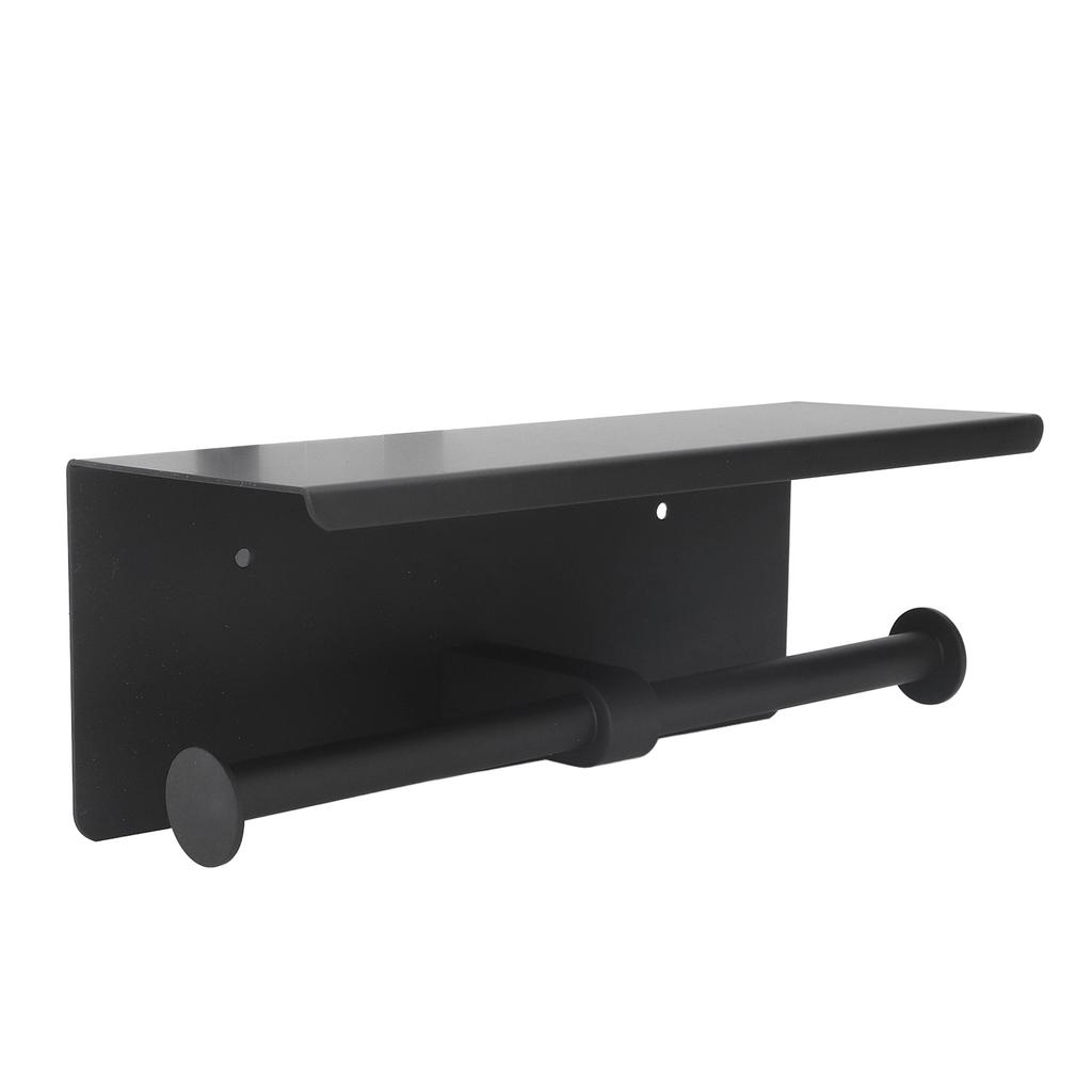 Держатель для туалетной бумаги из нержавеющей стали с полкой, самоклеящаяся, без перфорации, рулон туалетной бумаги