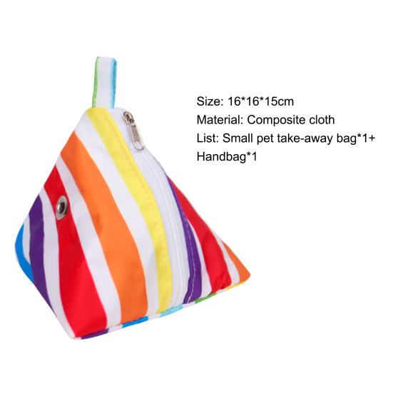 Переноска для маленьких животных, модная переноска с дышащими отверстиями, портативная дорожная сумка-переноска с треугольными чашками для хомяка