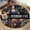 Resident Evil Round Area Rug Carpet Rug For Living Room Bedroom Sofa Playroom Decor Nonslip Floor Mat
