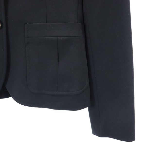 Ralph Lauren Приталенный пиджак из смесовой шерсти 7 черный Женский Б/у
