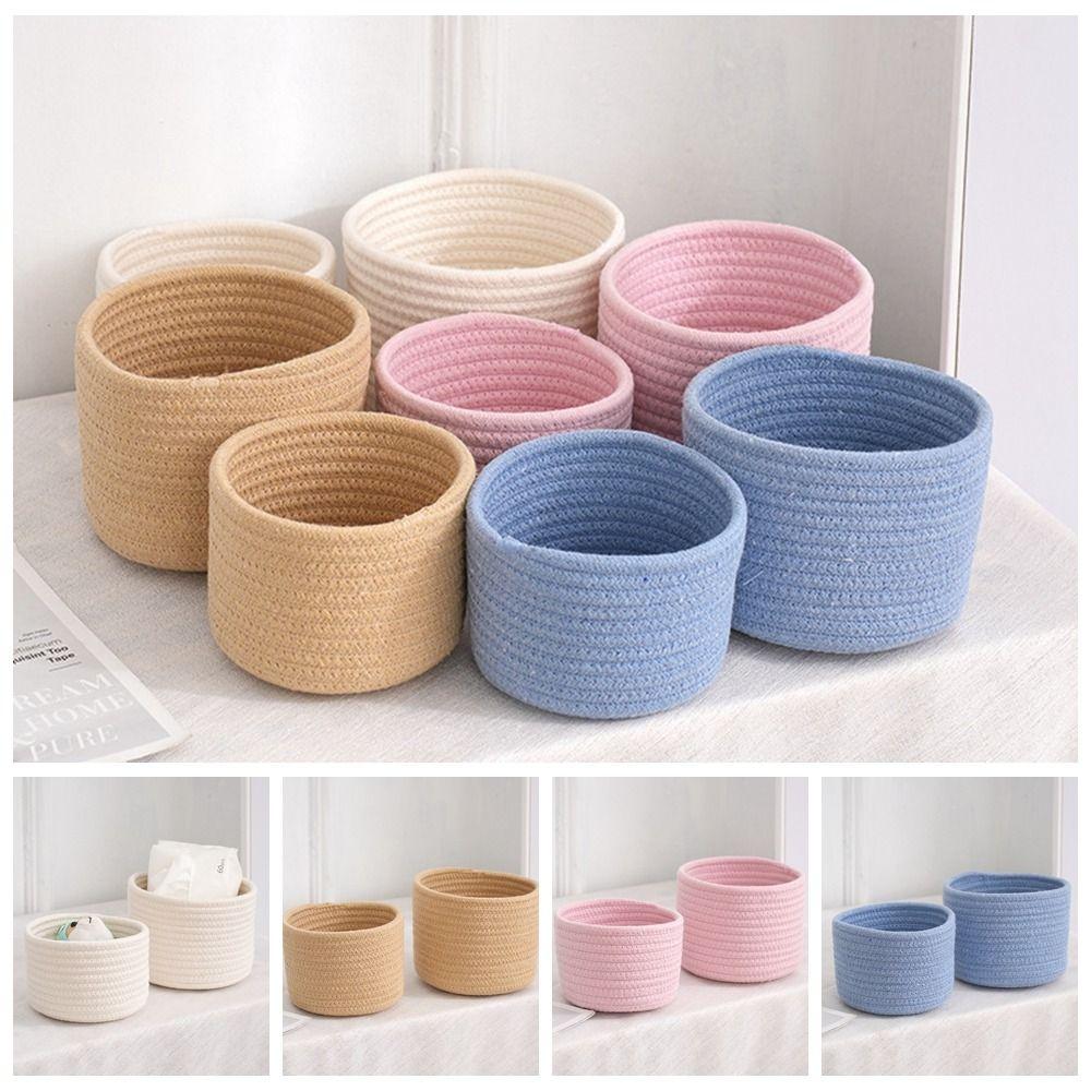 Minimalism Desktop Storage Basket Nordic Style Woven Storage Basket Candies