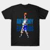 Мужская черная футболка с принтом Anthony Edwards Dunk On John Collins Wpap Печать на трансферной бумаге без вырезания Хлопковая футболка