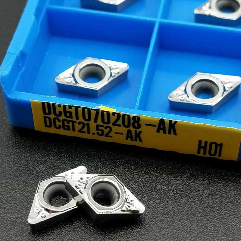 10 шт. Алюминиевые вставки DCGT070208-AK H01 DCGT21.52 Твердосплавные вставки Алюминиевые вставки