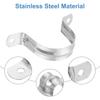 uxcell 16pcs Rigid Pipe Straps Fits M50 (2") Tube OD, 2 Hole Stainless Steel