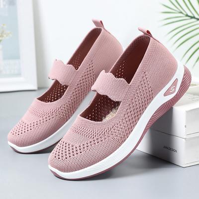 Женская обувь лето женская обувь оптом для женщин среднего и пожилого возраста обувь для мамы легкая полая дышащая старая пекинская тканевая обувь