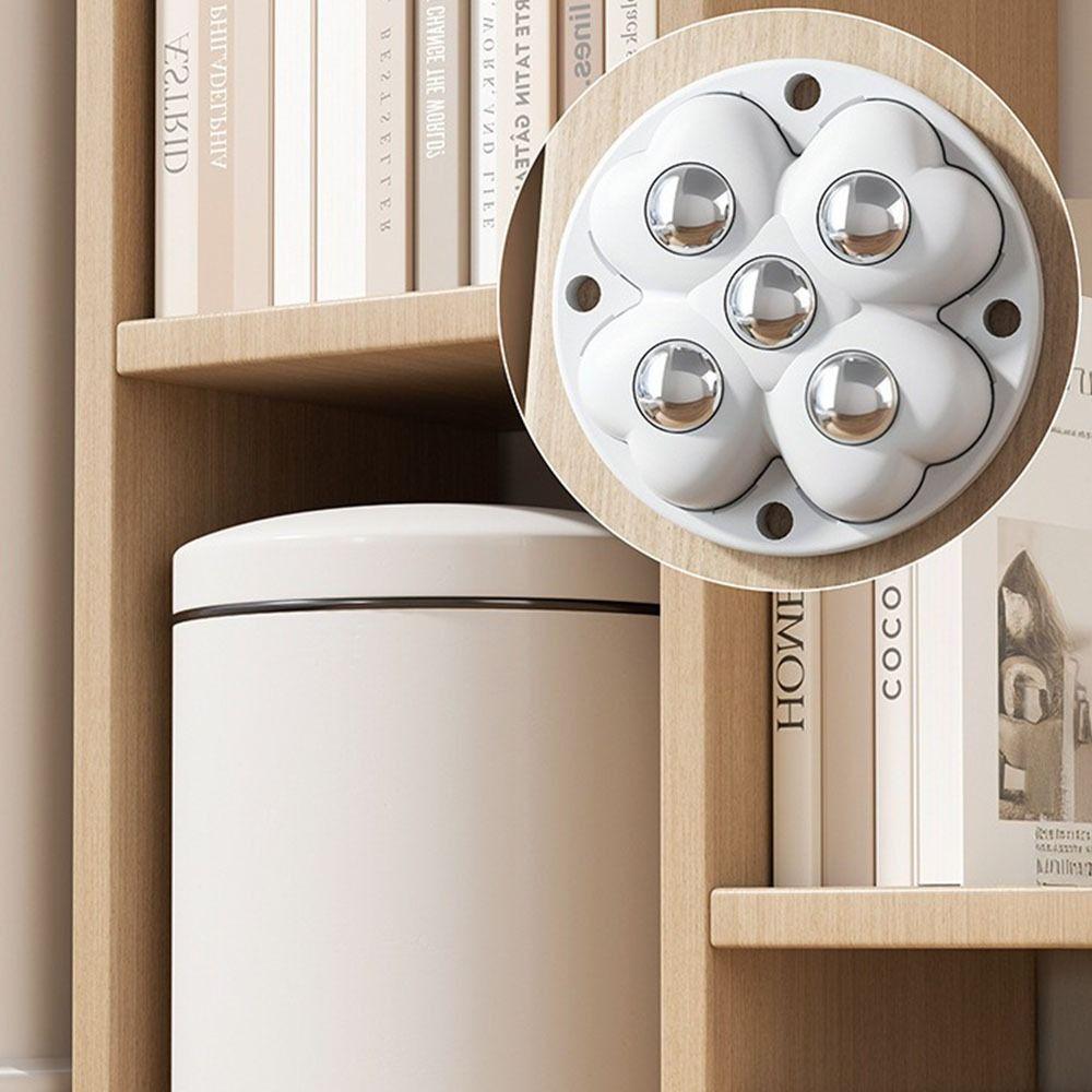 4Pcs Mute Furniture Casters Self Adhesive Universal  Pulley Storage Box Roller  for Storage Box
