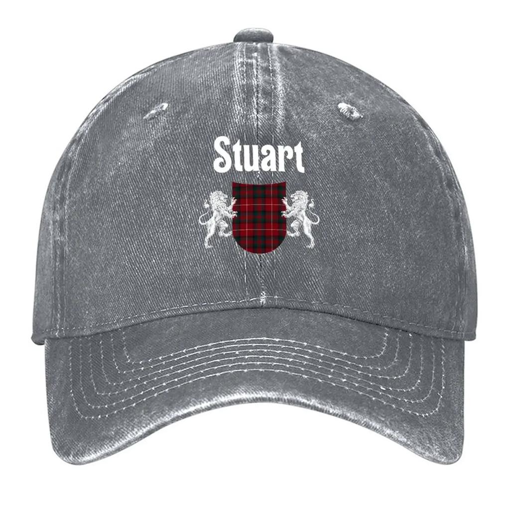 Stuart Clan Scottish Name Coat Of Arms Tartan Baseball Cap Fishing cap Hat Unisex Caps Women Unisexs