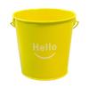 New With Handle Small Metal Buckets Colorful Multipropose Flower Pot Leak Proof Rust-Resistant Flower Pot Storage Holder