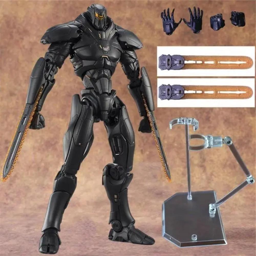Neca Тихоокеанский рубеж Модель меха Черно Альфа Мобильный Светящийся Декоративный Орнамент Коллекция Ручная работа Мальчик Игрушка Робот Подарки на День Рождения