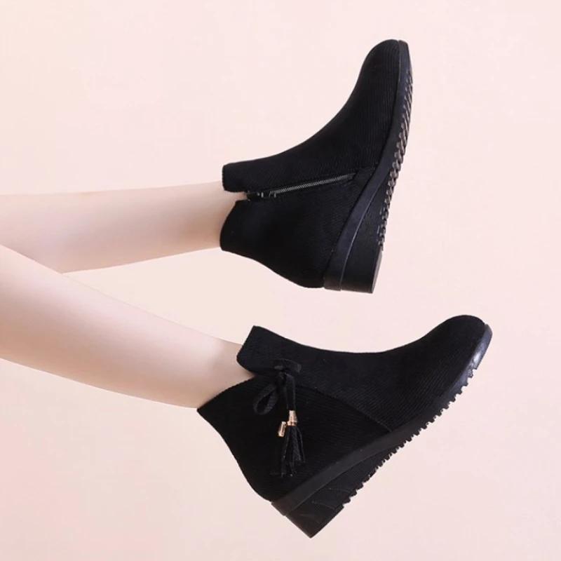 2024 Женские Ботинки PU Кожаные Спортивные Туфли Для Женщин Теплые Ботинки Модные Ботинки С Мягкой Подошвой Женская Обувь