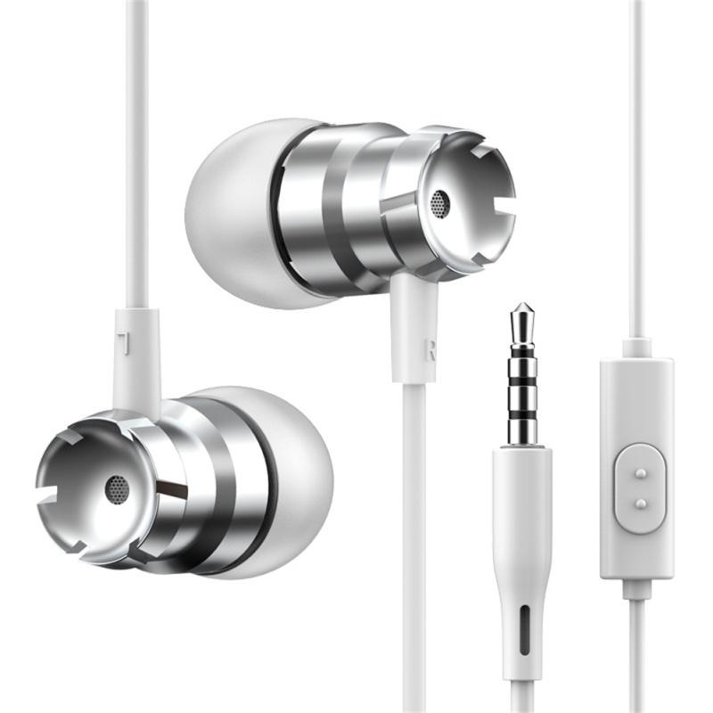 Внутриканальная проводная гарнитура с микрофоном, басовые Hi-Fi музыкальные наушники-вкладыши для мобильного телефона, компьютера, MP3