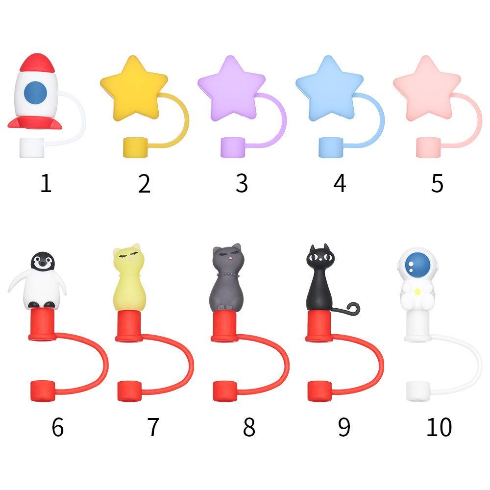 Kitchen Tool Dust-proof Straw Tips Cover Drinking Dust Cap Straw Plug Splash Proof Plugs Tips Cover