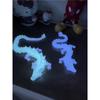 3D Светящаяся Кристальная Фигурка Дракона с Подвижными Частями, Активируемая УФ-излучением