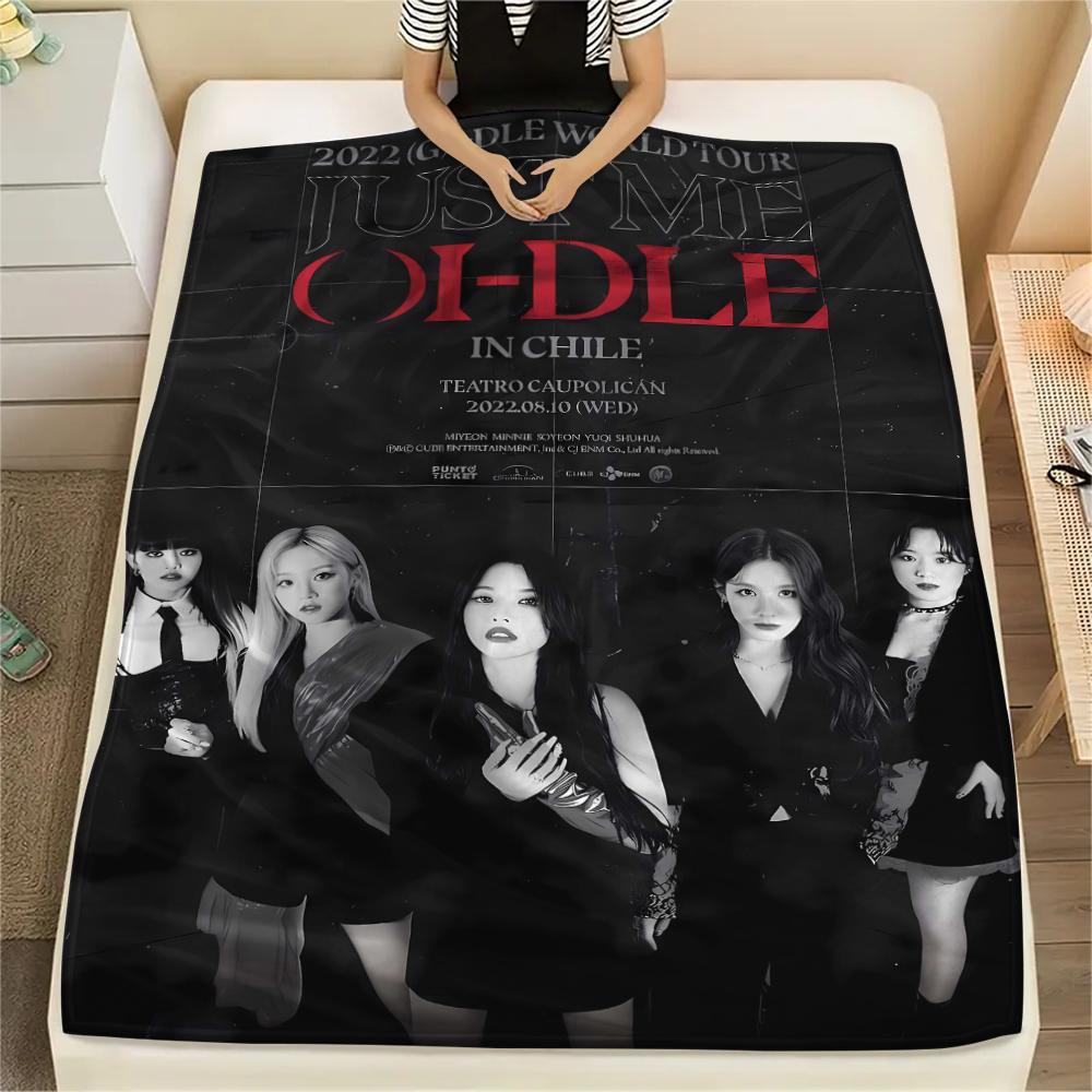 1 шт. Фланелевое одеяло с принтом Gidle, Высококачественное, Удобное для всех сезонов, Декор для дома, Тепло и уют, Идеально подходит для подарков