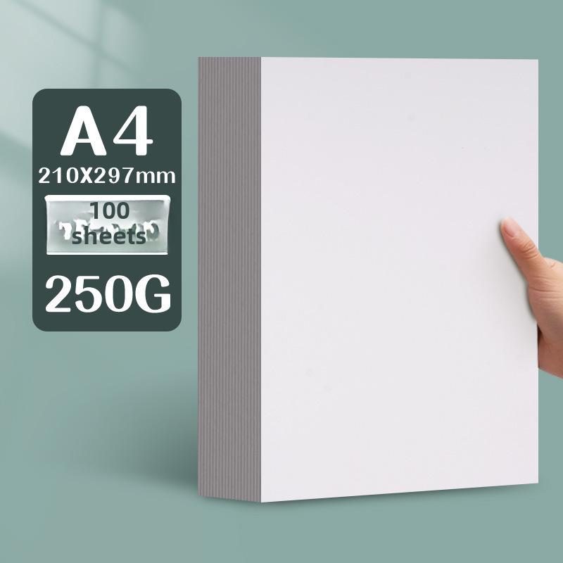 Yuanhao Thick White Card Paper, 300G, for Marker Pen, Sizes: 16kA4/A3/8K/4K, Ideal for Hand-Painting