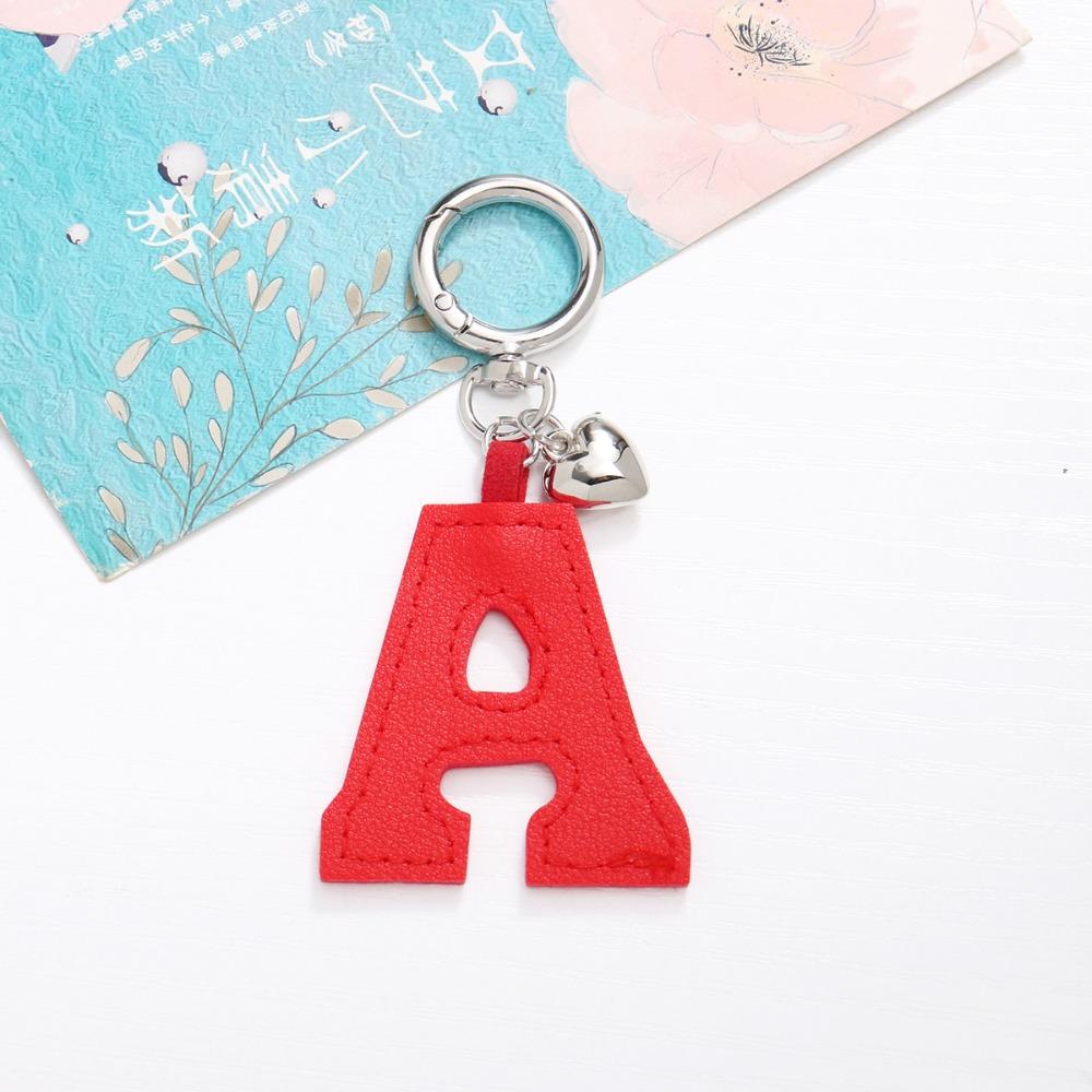Love Pendant Alphabet Car Key Buckle Key Ring Business Key Holder Keychain Accessories