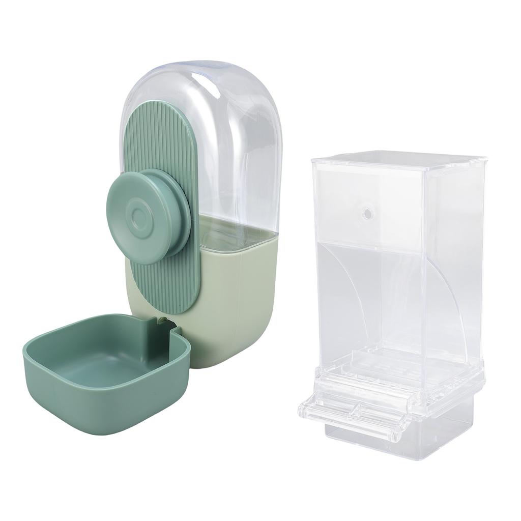 Набор кормушки для птиц и диспенсера для воды Автоматическая кормушка для попугаев Контейнер для корма Поилка для клетки Кореллы Зяблики Неразлучники