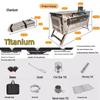 Многофункциональная складная дровяная печь Star-Ultra-Ti из чистого титана для портативного кемпинга на открытом воздухе и обогрева палаток