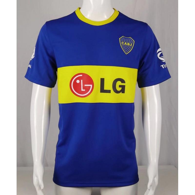 Boca Juniors Retro Soccer Jersey 10 Riquelme 9 Palermo 97-98 Maradona Short Sleeve Long Football Shirt