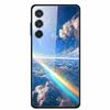 Стеклянный чехол для телефона Samsung Galaxy M35 Жесткая пластиковая задняя крышка для Samsung M 35 Чехлы с рисунком цветов Fundas Shell Shield
