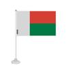 Drapeau - Madagascar - Mini Drapeau Ventouse - 20 X 30 Cm - Polyester - Impression Recto/Verso