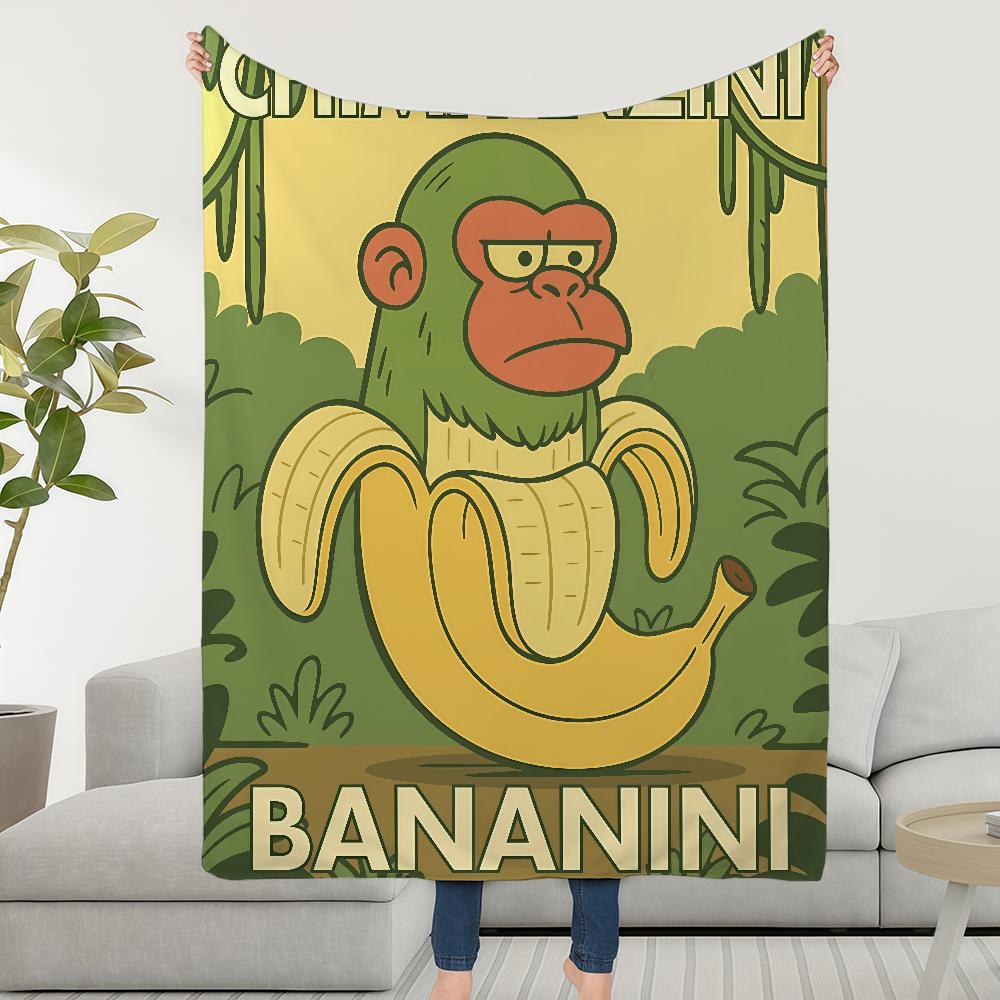 Blanket Throw B-BrainrotS-ES Super Cosy Plush Living I-ItalianS-ES Room Sofa Couch Childish Birthday Gifts