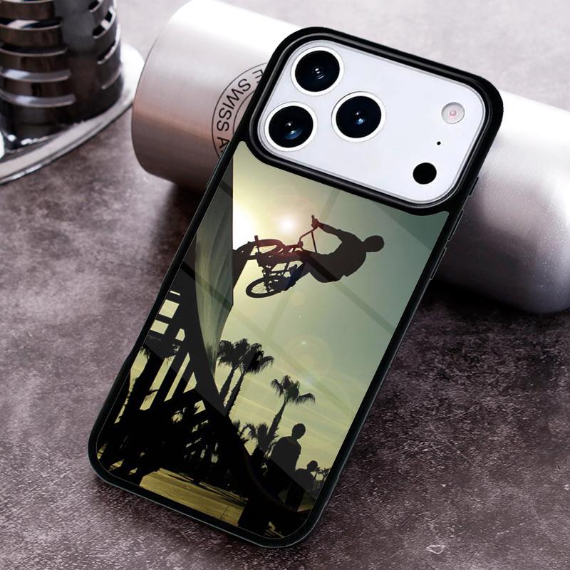 BMX Bike Extreme Sport Phone Case For iPhone 17 16 15 14 13 12 11 Pro Max Plus 17Air Soft Silicone Cover