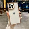 Чехол для телефона с сплошной цветной рамкой и квадратным узором для iPhone 16 Pro Max 15 Pro 14 13 12 11, ударопрочный прозрачный мягкий бампер из ТПУ