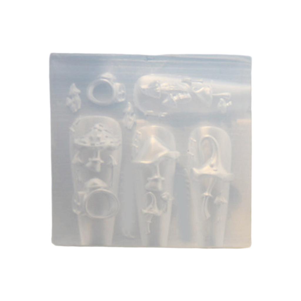 Realistic Design Silicone Nail Art Accessories Mold For DIY Craft Jewelry Making Safe Easy Use Nail Charm Mold
