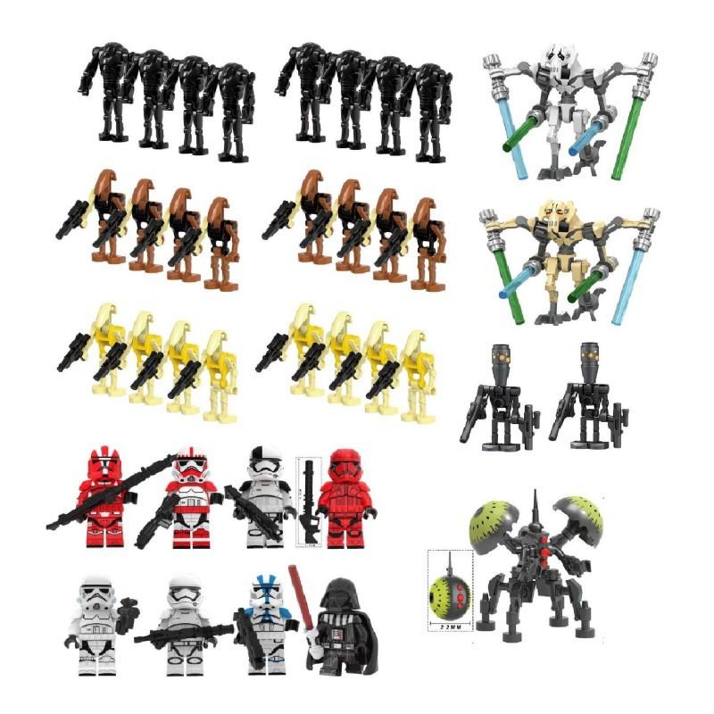 Star Wars Battle Droid Building Blocks Toy Figure Set for Boys, DIY Assembly Puzzle Bricks Kit, Bagged Multiple Styles