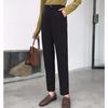 Korean Style High-Waist Slimming Suit Pants for Women - Autumn/Winter Drape Long Nine-Point Trousers