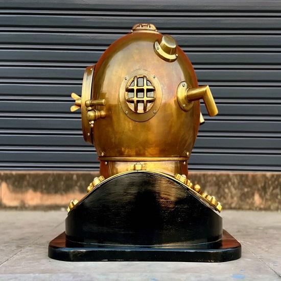 Brass Deep Sea Diving Helmet  Anchor Engineering 1921 Replica  Nautical Diver Helmet  Maritime Home Office Decor