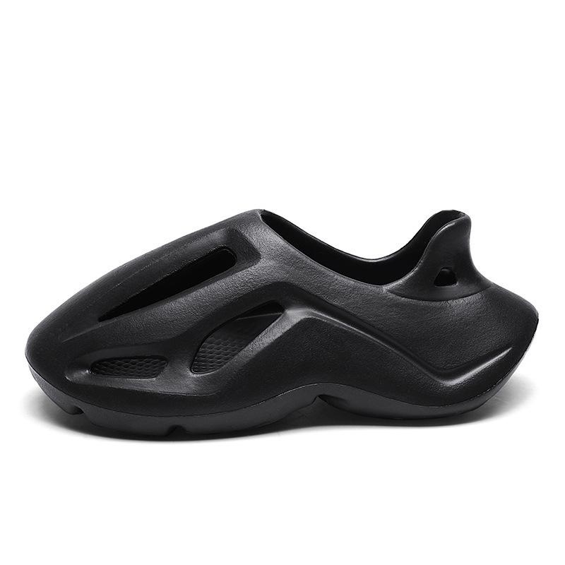 2024 дырявые туфли мужские летние уличные тапочки с сумкой на голову туфли на платформе пляжная обувь наступая на дерьмо ощущение спортивные сандалии