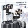 2Pcs Airplane Mobile Phone Holder Travel Portable Phone Mount Flight Seat Desk Selfie Holding 360° Rotating Collapsable Lazy Stands