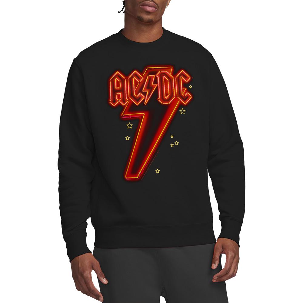 AC/DC Unisex Adult Neon Bolt Sweatshirt